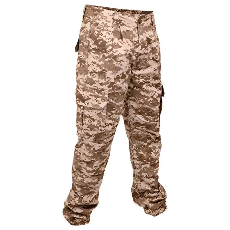 Indian Sports Gear men's tactical army cargo pants with multiple pockets and durable fabric, designed for outdoor and tactical use.