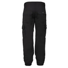 Black men's tactical army cargo pants by Indian Sports Gear, durable military-style cargo pants with multiple pockets.