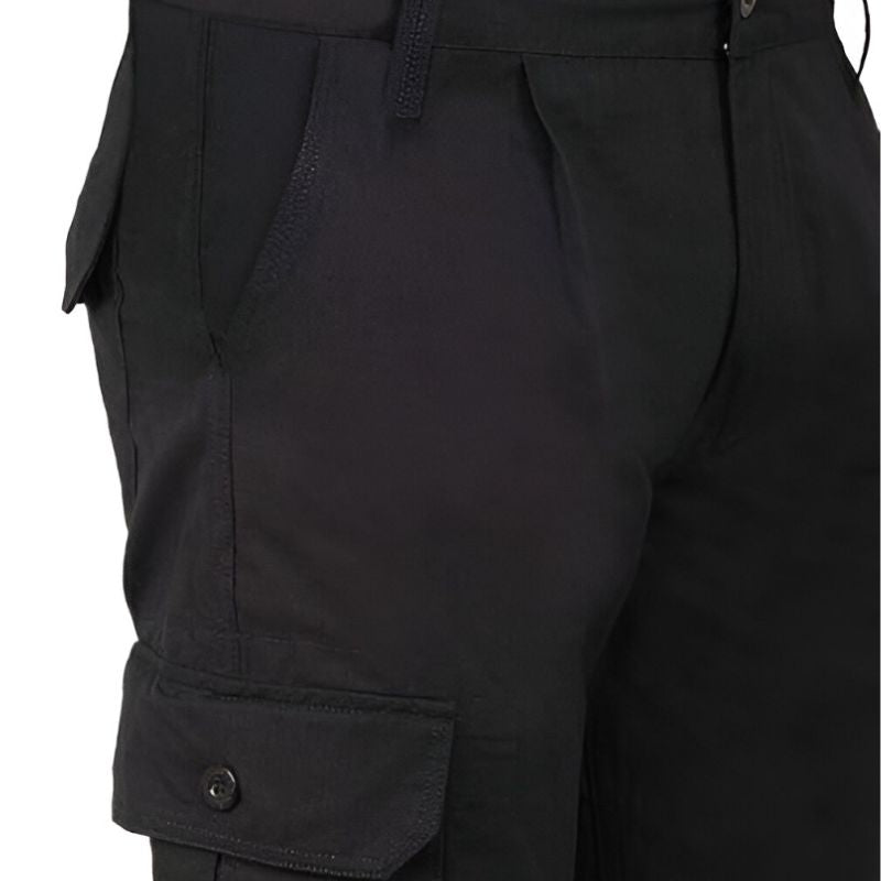 Black Indian Sports Gear men's tactical army cargo pants with multiple pockets and rugged design for outdoor and tactical activities.