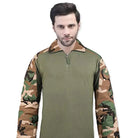 Indian Sports Gear Men’s Tactical Cotton T Shirt Full Sleeves - Camouflage / S - T-shirt