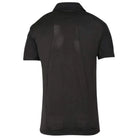 Indian Sports Gear men's tactical half-sleeves T-shirt with quarter front zipper, lightweight black fabric, casual athletic style.