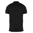 Indian Sports Gear men's tactical polo T-shirt with front buttons and Velcro pockets, black color, casual and functional design.