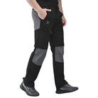 Indian Sports Gear men's Voyager cargo pants in black and gray, featuring a detachable design and multiple pockets for outdoor activities.