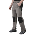 Indian Sports Gear men's Voyager cargo pants in gray and black, with detachable design and multiple pockets, casual outdoor wear