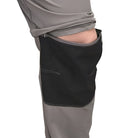 Indian Sports Gear men's Voyager detachable cargo pants in gray and black, featuring multiple pockets and adjustable features.