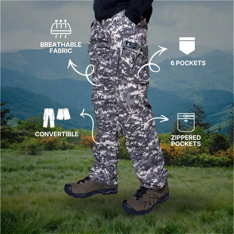 JAG Men’s Combat Infantry Military Convertible Cargo Pant - Cargos and Pants