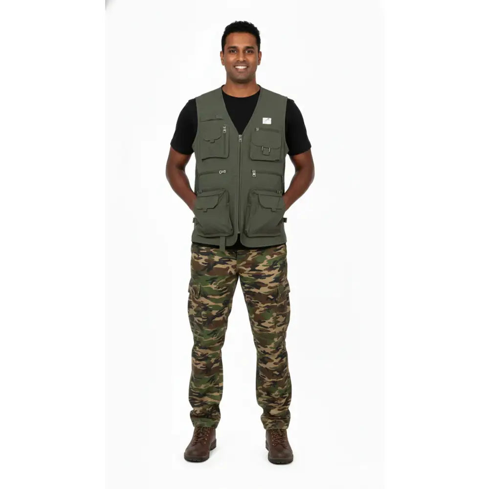 JAG Men’s Kaziranga Series 9 Pockets Safari & Travellers Jacket - Vest Jacket