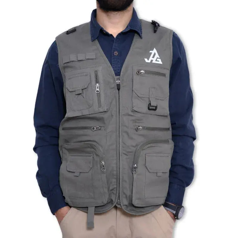 JAG Men’s Kaziranga Series 9 Pockets Safari & Travellers Jacket - Vest Jacket