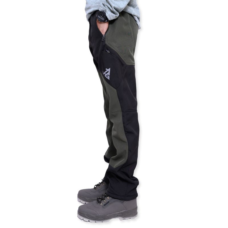 JAG men's snow-proof Mt. Kailash series trekking pants with multiple pockets, designed for hiking and outdoor adventures.
