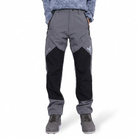 Men's snow-proof trekking pants by JAG from the Mt. Kailash series, featuring multiple pockets in gray and black cargo style.