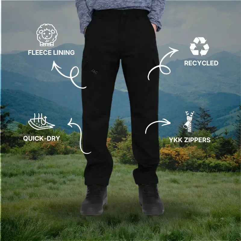 JAG Men’s Snow Proof Mt. Kailash Series Trekking & Hiking Pants with 5 Pockets - Cargos and Pants