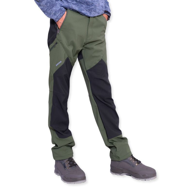 JAG Men's Tactical Pro Series hiking and trekking cargo pants in olive green with multiple pockets and reinforced fabric.