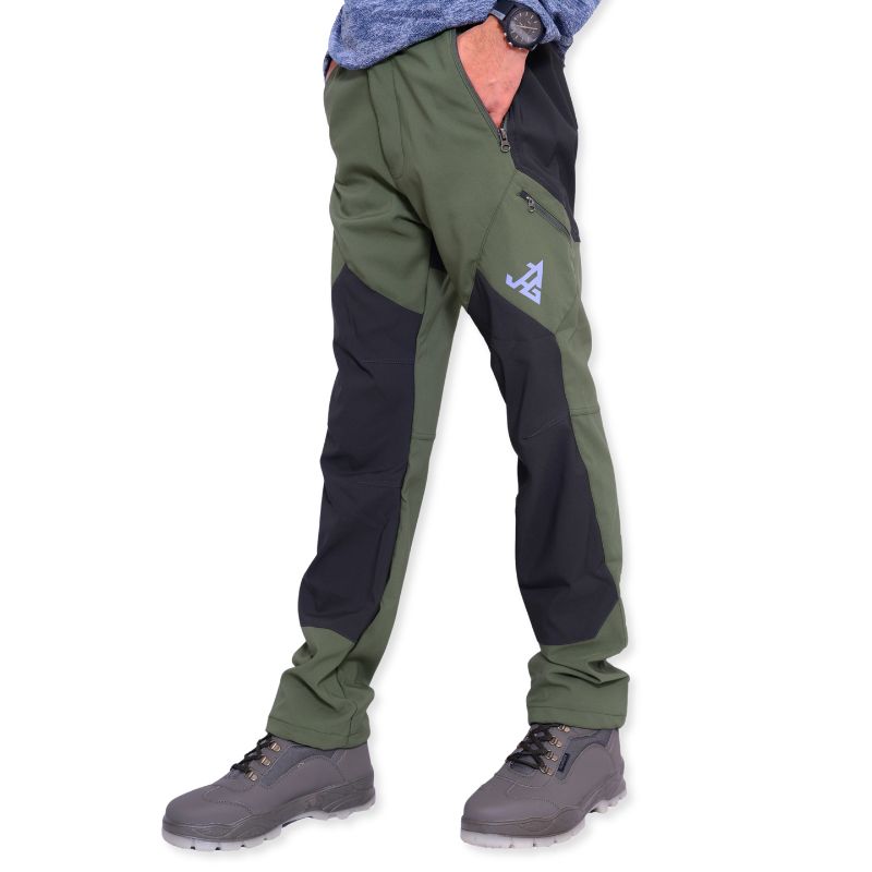 JAG Men's Tactical Pro Series hiking and trekking cargo pants in olive green with multiple pockets and durable fabric.