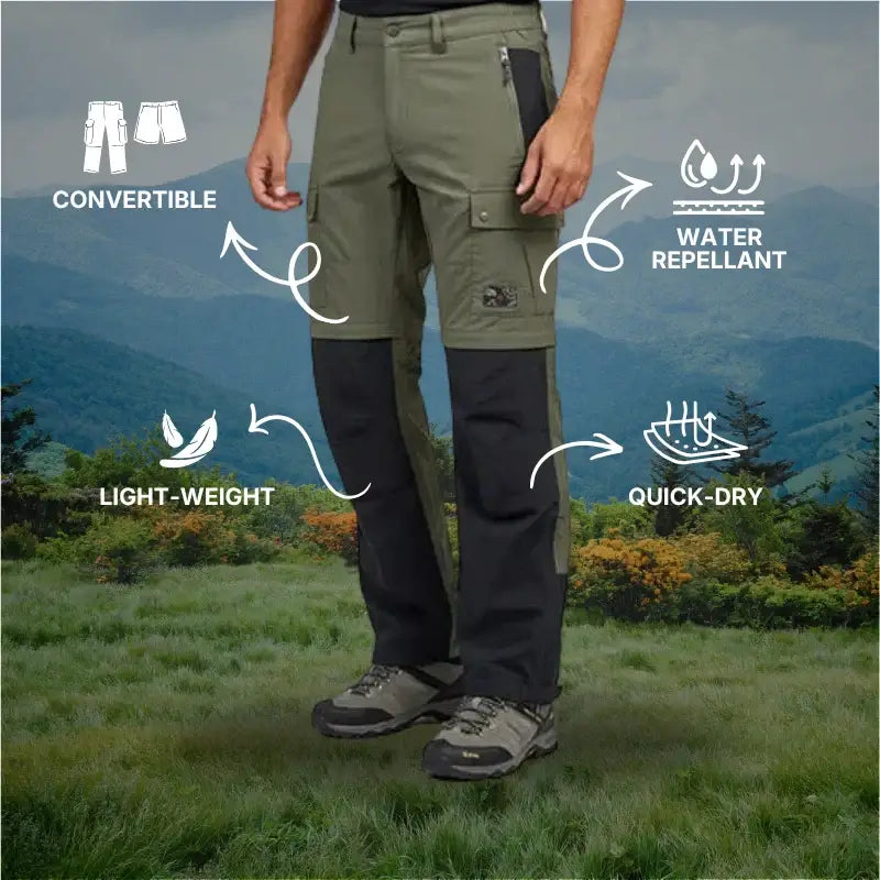 JAG Men’s TerraTrek Convertible 5 Pocket Trekking Pant- Limited Edition - Cargos and Pants