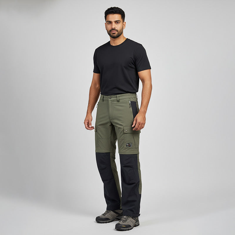 JAG Men’s TerraTrek Convertible 5 Pocket Trekking Pant- Limited Edition - Olive Green / M - Cargos and Pants