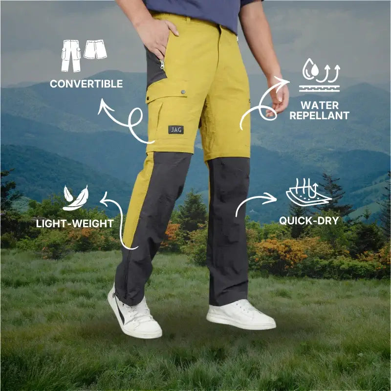 JAG Men’s TerraTrek Convertible 5 Pocket Trekking Pant- Limited Edition - Cargos and Pants