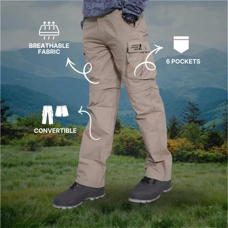 JAG Special Forces Cargo Convertible Trekking Hiking & Travel Pants - Cargos and Pants