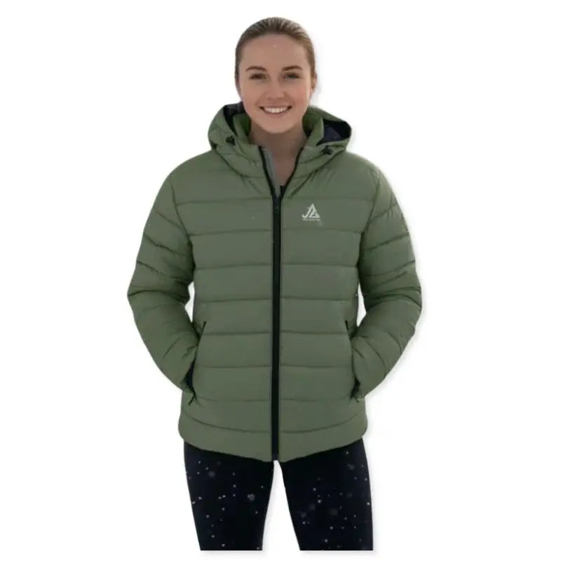 JAG Women’s Shivalik Series Ultra Light -10 Polyfill Jacket Heavy Insulation- Made For Extreme - Olive Green / S