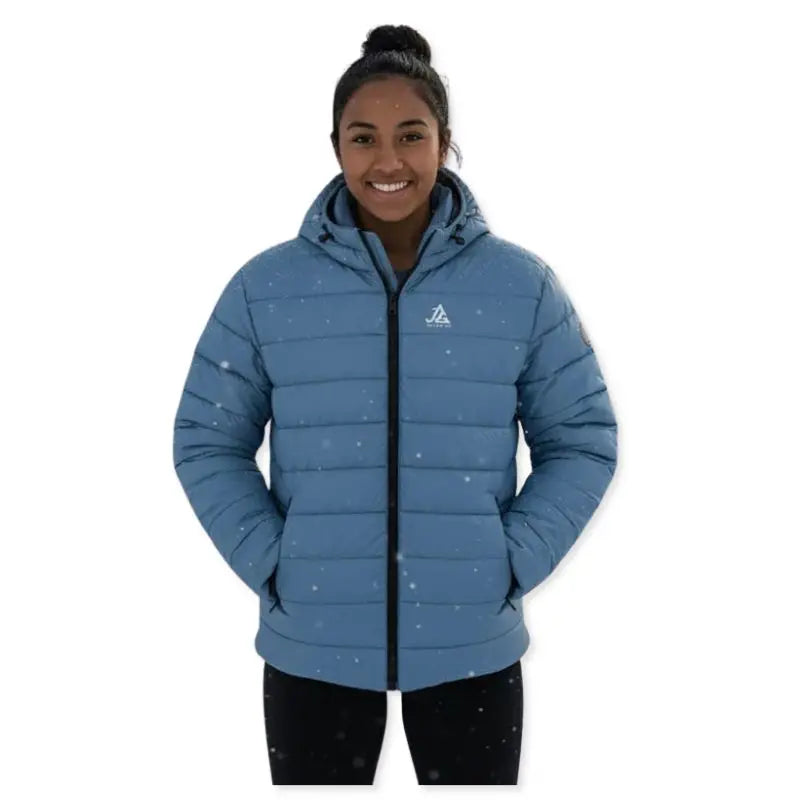 JAG Women’s Shivalik Series Ultra Light -10 Polyfill Jacket Heavy Insulation- Made For Extreme - Blue / S - Jacket