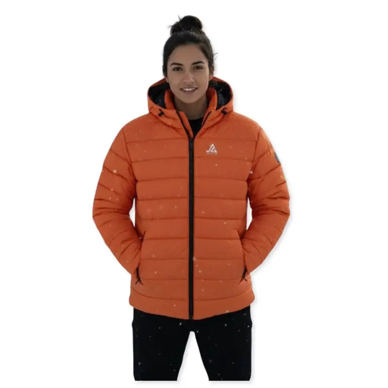 JAG Women’s Shivalik Series Ultra Light -10 Polyfill Jacket Heavy Insulation- Made For Extreme - Orange / S - Jacket