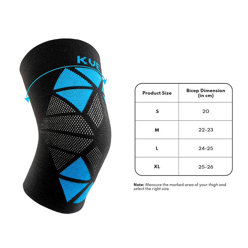 Kue Unisex Pain Relief Knee Cap Compression Support