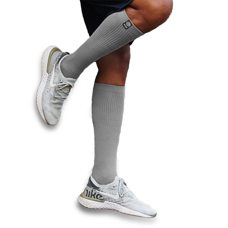 Kue Unisex Sports and Recovery Graduated Compression Socks-18-21 mmHg - Grey / S to M