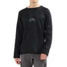 Lammer Brushed Lycra Stretchable Full Sleeve T-Shirt - Black / M - T-shirt