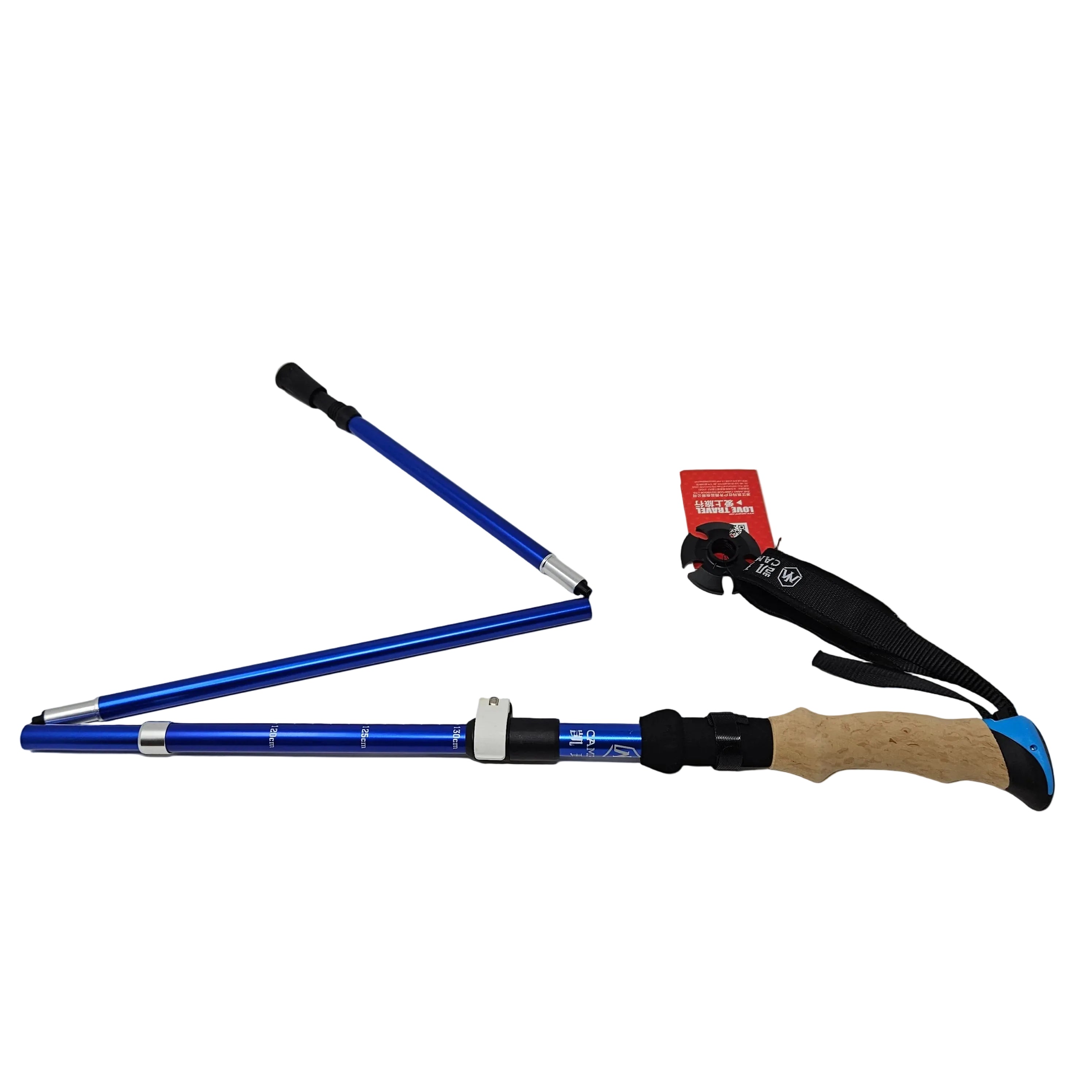 Lammer Foldable Hiking & Trekking Pole with Cork Handle - Trekking Pole