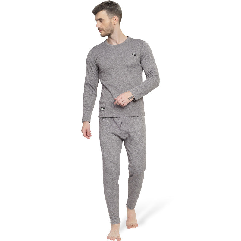 Lammer Men’ Fleece Thermal Set for Winter - Grey / M - Baselayer