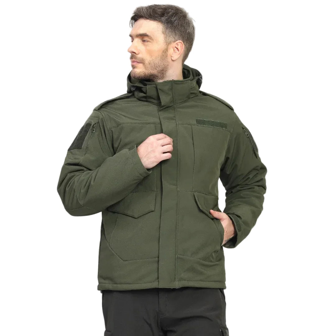 Lammer Men’s 2 in 1 Army Waterproof Down Jacket - Jackets