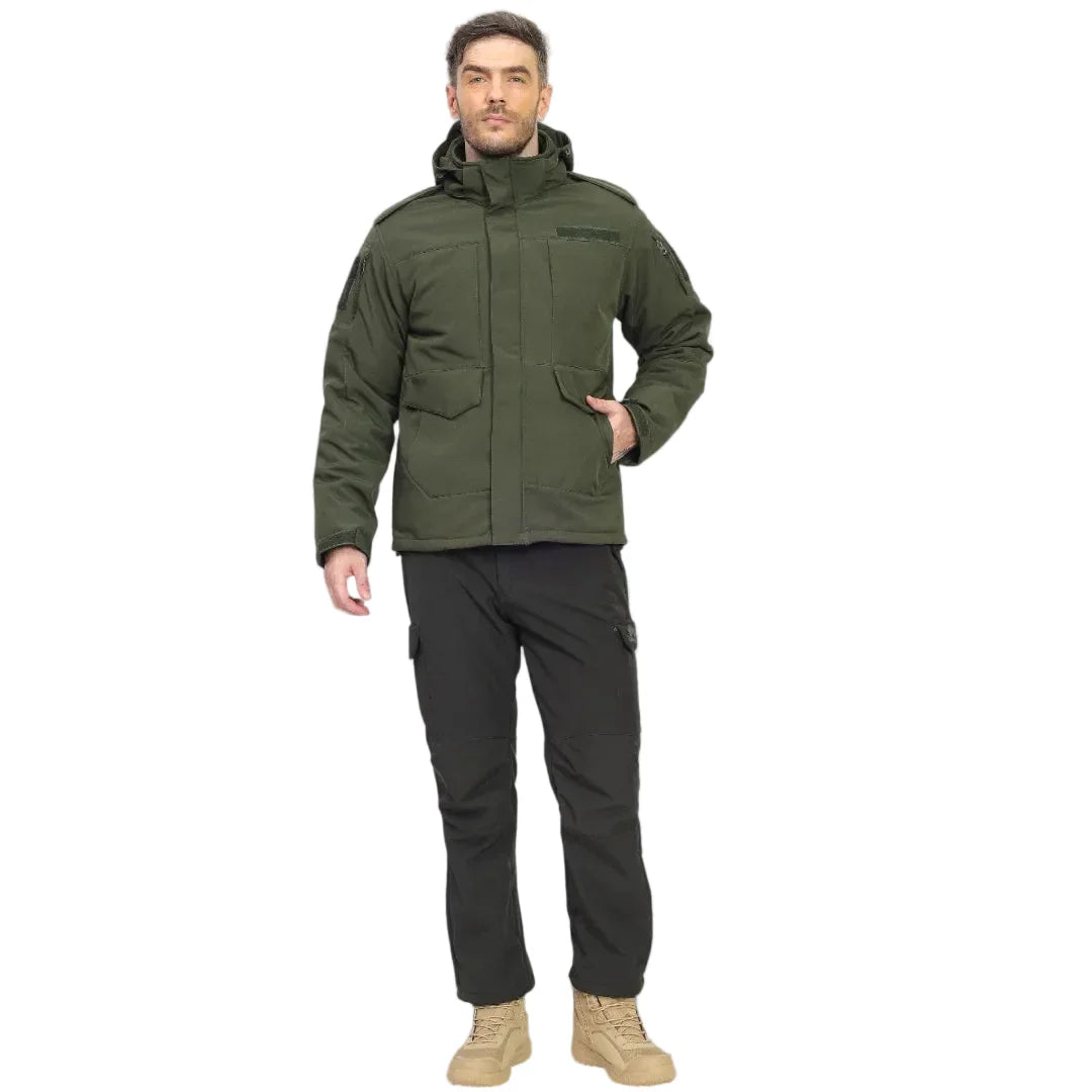 Lammer Men’s 2 in 1 Army Waterproof Down Jacket - Jackets