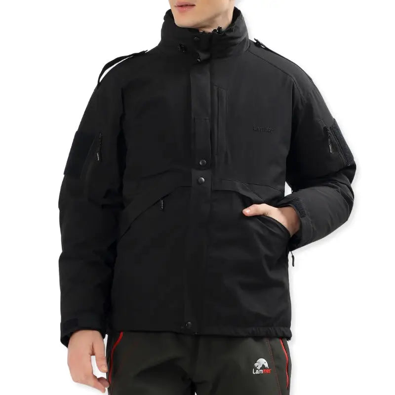 Lammer Men’s 2 in 1 Down Waterproof Jacket - Black / M - Jackets