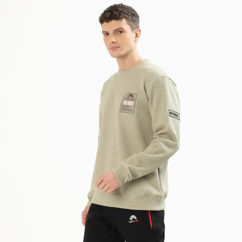 Lammer Men’s Bonded Corduroy with Fleece Lining Sweatshirt - Fleece