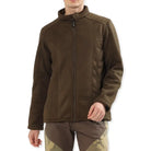 Lammer Men’s Bonded Velvet Fleece Jacket with Coral Fleece Lining - Brown / M - Fleece