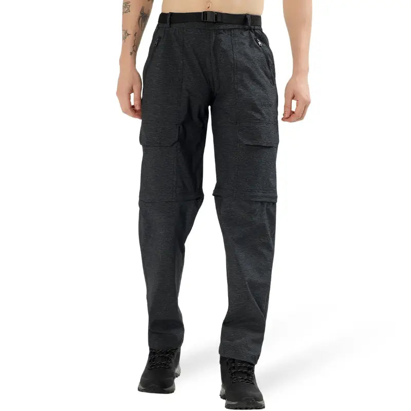 Lammer Men’s Convertible Ripstop Nylon Trekking Pants - Black / M - Cargos and Pants