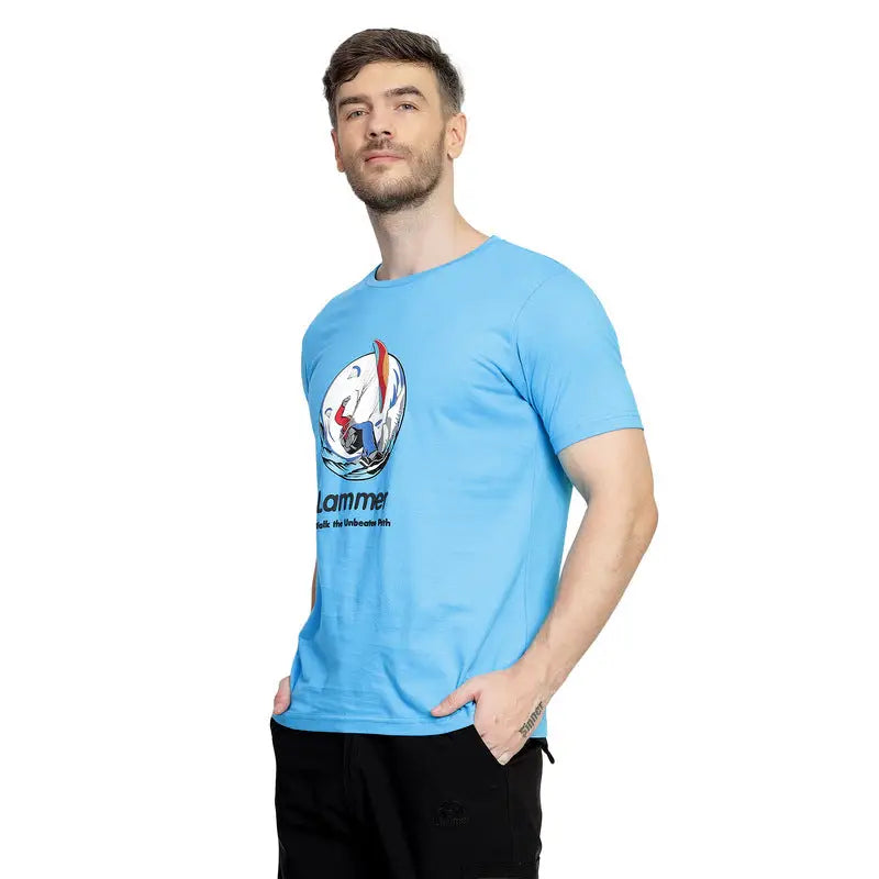 Lammer Men’s Cotton Parachute Printed T-shirt - T-shirt