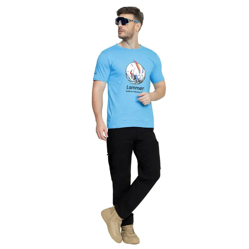 Lammer Men’s Cotton Parachute Printed T-shirt - T-shirt