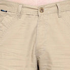 Lammer Men’s Cotton Silm-Fit Solid Three Fourth Shorts - Shorts
