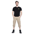 Lammer Men’s Cotton Silm-Fit Solid Three Fourth Shorts - Shorts