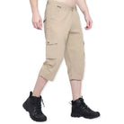 Lammer Men’s Cotton Silm-Fit Solid Three Fourth Shorts - Shorts