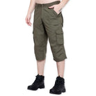 Lammer Men’s Cotton Silm-Fit Solid Three Fourth Shorts - Shorts