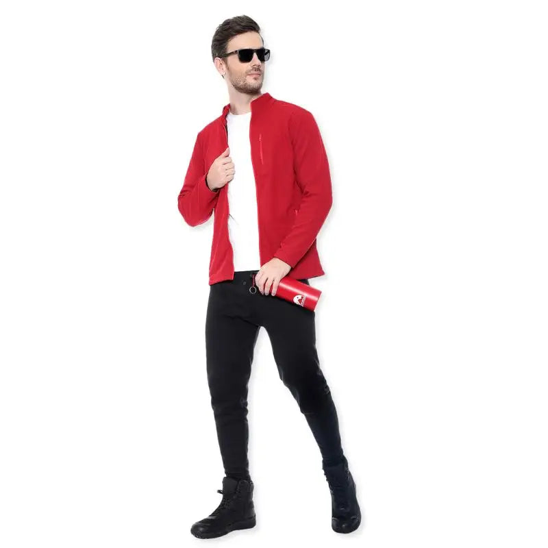 Lammer Men’s Fleece Full Sleeves Jacket - Fleece Jacket