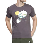 Lammer Men’s Fly Cotton Printed T-shirt - Gray / S - T-shirt