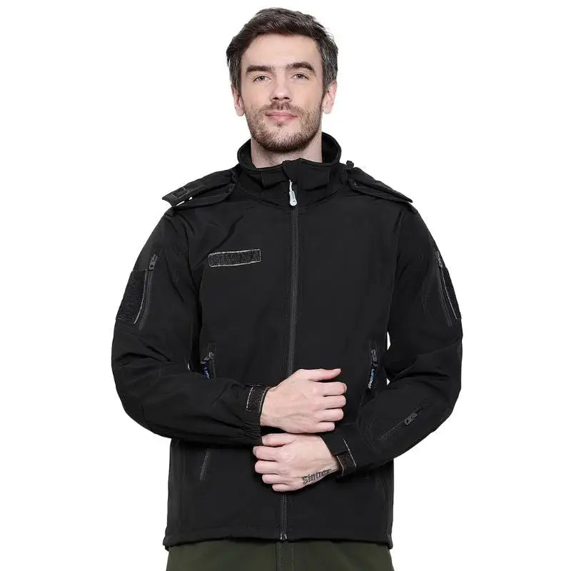 Lammer Men’s Full Sleeves Army Jacket - Grey / M - Winter Jacket