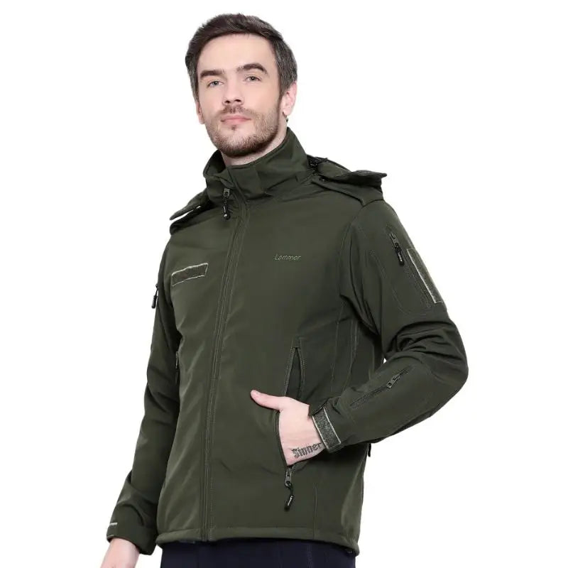 Lammer Men’s Full Sleeves Army Jacket - Winter Jacket