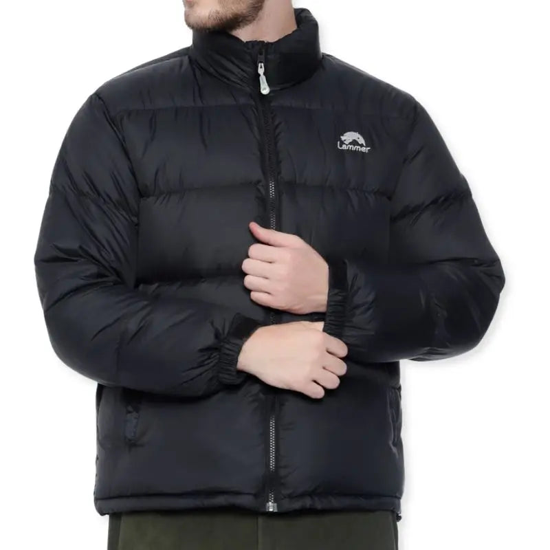Lammer Men’s Full Sleeves Down Jacket - Black / M - Winter Jacket