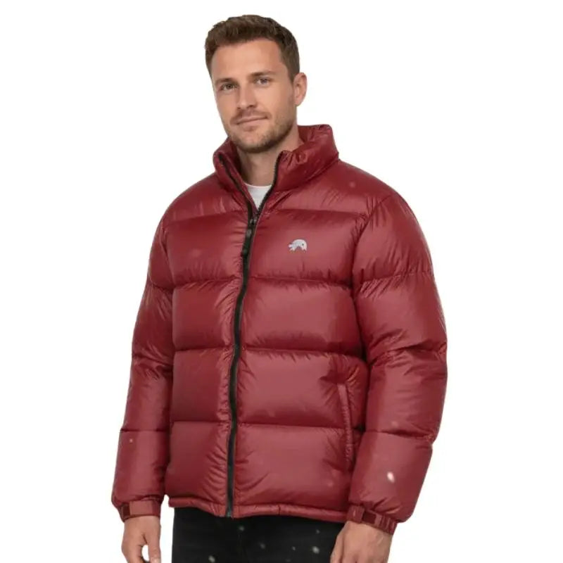 Lammer Men’s Full Sleeves Down Jacket - Red / M - Winter Jacket