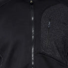 Lammer men's full zip fleece jacket in black, featuring a high collar and soft fleece material for warmth and comfort.
