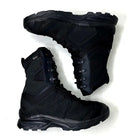 Lammer Men's High Ankle Tactical-2 Shoes in black, featuring rugged design and sturdy soles, suitable for tactical and outdoor use.
