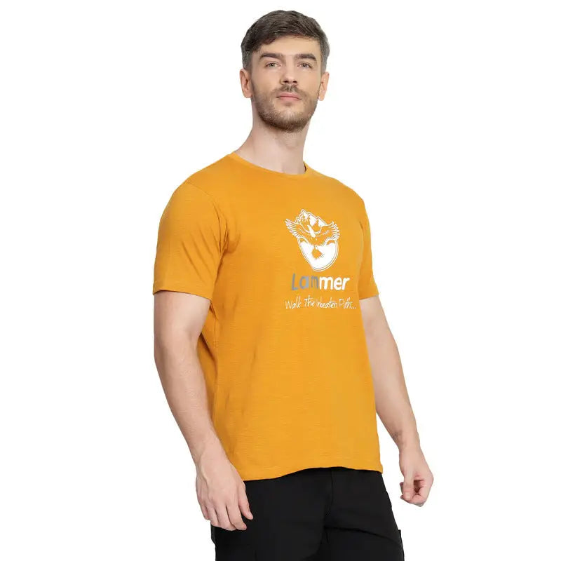 Lammer Men’s Mojo Slub Cotton Eagle Printed T-shirt - T-shirt